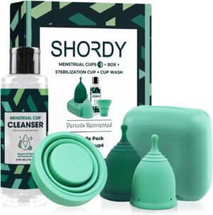 SHORDY Menstrual Cup Beginners Kit,...