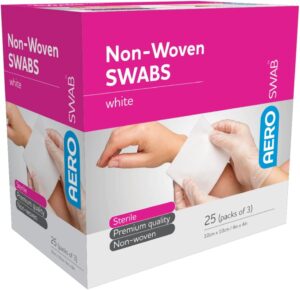 AEROSWAB Sterile White Non-Woven Sw...