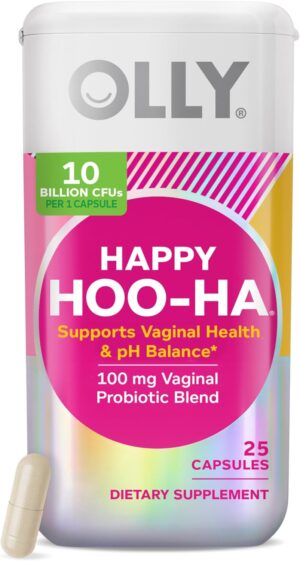 OLLY Happy Hoo-Ha Capsules, Probiot...