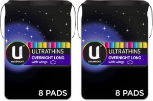 U by Kotex Ultrathin Overnight Long...