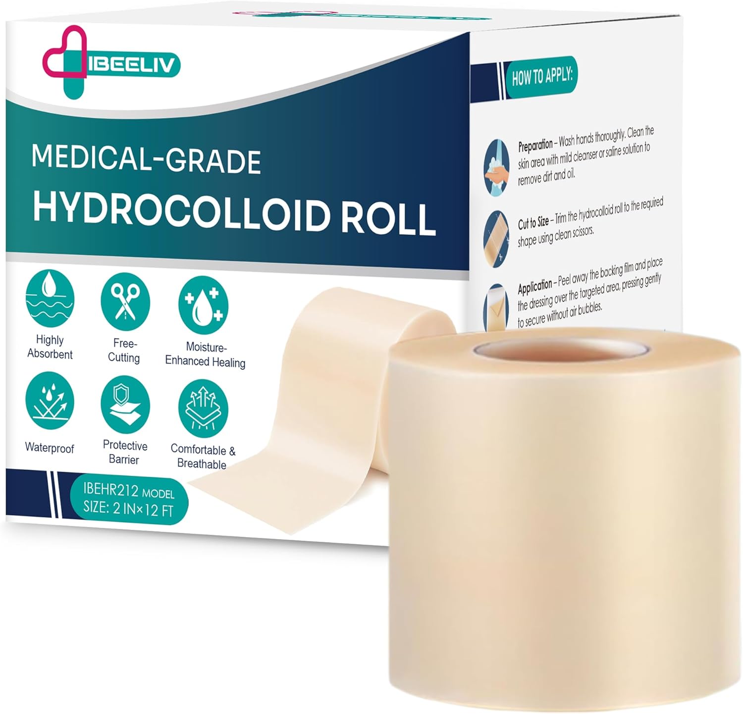 Medical-Grade Hydrocolloid Roll for...