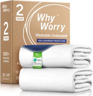 WhyWorry Washable Bed Pads for Adul...