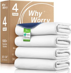 WhyWorry Washable Bed Pads for Adul...