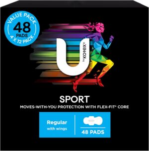 U by Kotex Sport Ultrathin Pads Reg...