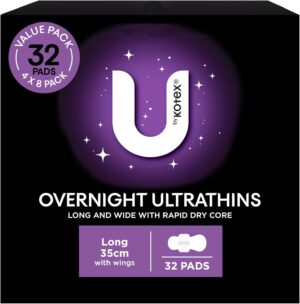 U BY KOTEX Ultrathins Overnight Pad...