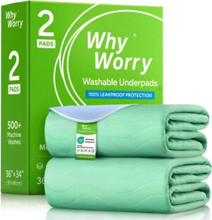 WhyWorry Washable Bed Pads for Adul...
