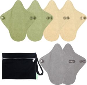 6 PCs Reusable Menstrual Pads, Ultr...