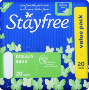 Stayfree Regular Pads No Wings 20 P...