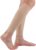 Women’s Footless Compression Socks 2 Pairs Medical Calf Compression Sleeve for Swelling, Shin Splint, Varicose Veins, Edema, Nurses & Maternity (2 Pairs)