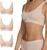STEP ONE Smoothfit Bra. 3 Pack. Ultra-Soft Women’s Everyday Bra, Lifts & Supports and Feels Invisible on, Breathable Bamboo Moisture Wicking with Removable Cups