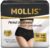 MOLLIS Disposable Period Underwear for Women, Postpartum Panties, Maternity Knickers Heavy Flow Leak Proof, Black,Small/Medium, 16 Count
