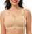 CYDREAM Zip Front Closure Wireless Bras for Women Full Coverage Post Surgery Compression Back Smoothing Comfort Adjustable
