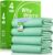 WhyWorry Washable Bed Pads for Adult Incontinence, 86x91cm (Pack of 4) Waterproof Mattress Protector for Bed Wetting, Heavy Absorbent Reusable Underpads for Elderly & Kids, Washable Pee Pads, Green