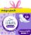 Lil-Lets Teens Night Pads with Wings – 50 Count Period Pads – Thin, Super Absorbent Sanitary Napkins, Soft & Breathable, Fragrance Free – First Periods, Heavy Flow Nights