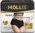 MOLLIS Disposable Period Underwear for Women, Postpartum Panties, Maternity Knickers Heavy Flow Leak Proof, Black,Large/Xlarge, 16 Count