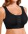BRABIC Womens Wireless Front Closure Bra Post Surgery Compression Mastectomy Surgical Support Full Coverage Bralette