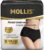MOLLIS Disposable Period Underwear for Women, Postpartum Panties, Maternity Knickers Heavy Flow Leak Proof, Black,Small/Medium, 8 Count