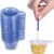 100 Pack Urine Cups, Pee Cup, 40ml Plastic Urine Cups Urine Specimen Container Cups for Pregnancy Test, Ovulation Test, pH Test