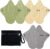 6 PCs Reusable Menstrual Pads, Ultra Absorbent Cotton Cloth Pads for Light / Heavy Flow, Cotton Sanitary Pads for Teens, Women, Nonslip Panty Liners + 1 pc Wet Bag (Mustard Yellow, Grey, Beige, XS)